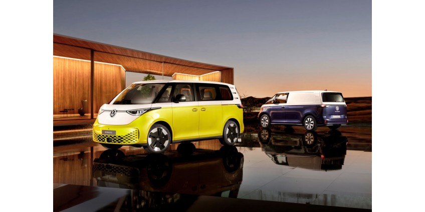 Volkswagen hat das legendäre „Hippiemobil“ wiederbelebt. ID Elektro-Kleinbus vorgestellt. summen